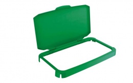 Nyitható tető, 60 l-es szemeteshez, műanyag, DURABLE "Durabin®", zöld