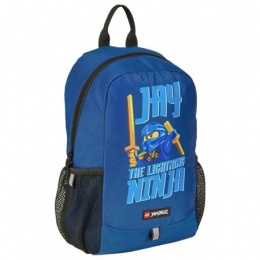 Hátizsák, közepes, LEGO "Ninjago Jay", kék-mintás