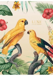 Füzet, tűzött, A4, vonalas, 40 lap, SHKOLYARYK "Luxe Nature", vegyes
