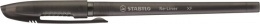 Golyóstoll, 0,35 mm, kupakos, STABILO "Re-Liner", fekete
